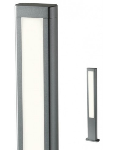 DOLMEN Bedlampe i aluminium og...