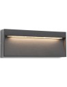 EVEN Væglampe i aluminium B20 cm 1 x 6W SMD LED - Mat mørkegrå