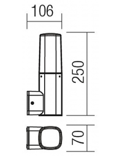 CRAYON Væglampe i aluminium... 2