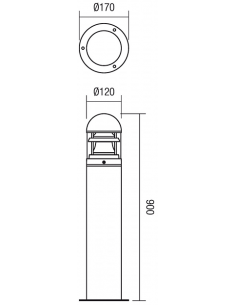 ARGO Bedlampe i aluminium... 2