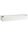 AROOS Up-Down Væglampe i aluminium og glas B38 cm 1 x 21W SMD LED - Mat hvid