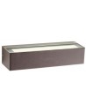 AROOS Up-Down Væglampe i aluminium og glas B22 cm 1 x 12W SMD LED - Mat corten