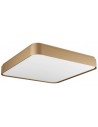YOMO Plafond i aluminium og akryl 49,6 x 49,6 cm 1 x 60W SMD LED - Mat guld