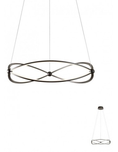 QUARK Pendellampe i aluminium Ø60 cm...