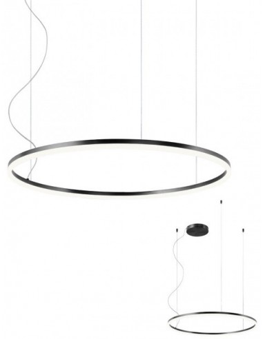 ORBIT Loftlampe i aluminium Ø80 cm...