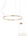 ORBIT Loftlampe i aluminium Ø60 cm 40,5W LED - Mat bronze