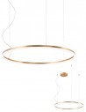 ORBIT Loftlampe i aluminium Ø80 cm 55W LED - Mat bronze