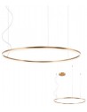 ORBIT Loftlampe i aluminium Ø100 cm 68W LED - Mat bronze