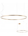 ORBIT Loftlampe i aluminium Ø120 cm 76W LED - Mat bronze
