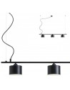 MILLER Langbordspendel i metal B110 cm 3 x E27 - Mat sort