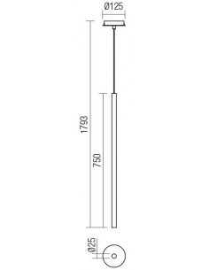 KANJI Loftlampe i aluminium... 2