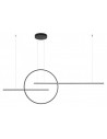 GIOTTO Langbordspendel i aluminium B175,2 cm 56W LED - Mat sort