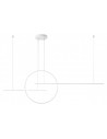 GIOTTO Langbordspendel i aluminium B175,2 cm 56W LED - Mat hvid