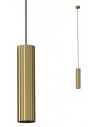 DELPHI Loftlampe i aluminium Ø7 cm 1 x GU10 - Mat guld
