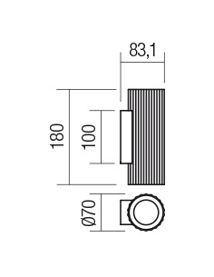 DELPHI Up-Down Væglampe i... 2