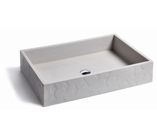Håndvask til bord 58 x 38 cm - Beton