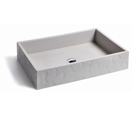 Håndvask til bord 58 x 38 cm - Beton