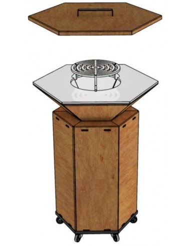 Premium Grill med tilbehør H99 x Ø75...