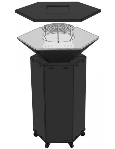 Premium Grill med tilbehør H99 x Ø75...