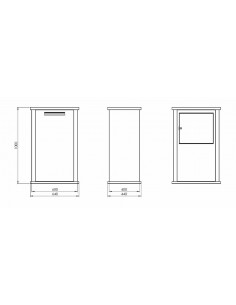 Arizona M postkasse H100 x... 2