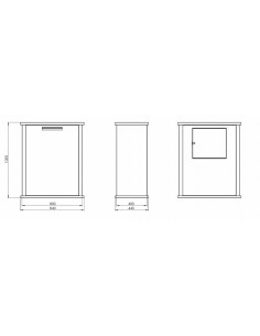 Arizona L postkasse H100 x... 2