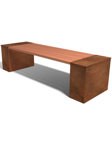 Florida L Havebord B323 cm i corten...