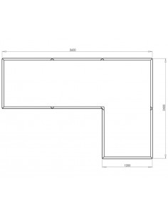 Kansas højbed uden bund H40... 2