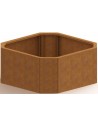 Boston højbed uden bund H40 x B88,3 x D88,3 cm i corten stål
