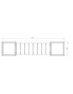 Miami Havebænk med bund... 2