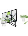 EXIT Galaxy vægmonteret basketball plade med dunk-basketballkurv - Grøn/Sort