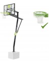 EXIT Galaxy basketball plade til installation på jorden med dunk-basketballkurv - Grøn/Sort