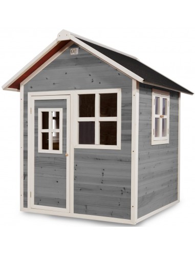 EXIT Loft 100 legehus i træ - Grå