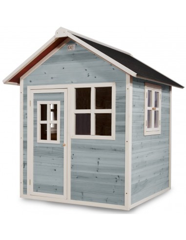 EXIT Loft 100 legehus i træ - Blå