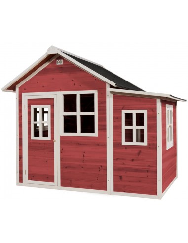 EXIT Loft 150 legehus i træ - Rød