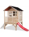 EXIT Loft 300 legehus i træ med rutsjebane - Natur