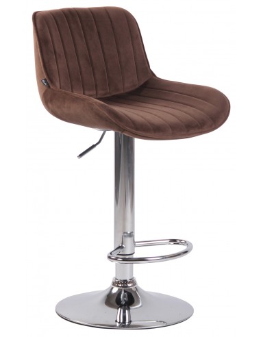 Barstol i metal og velour H86 - 108...