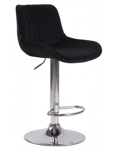 Barstol i metal og velour H86 - 108...