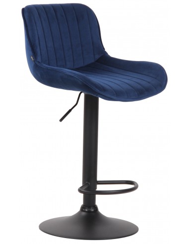 Barstol i metal og velour H86 - 108...