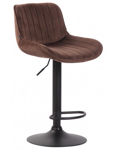Barstol i metal og velour H86 - 108...