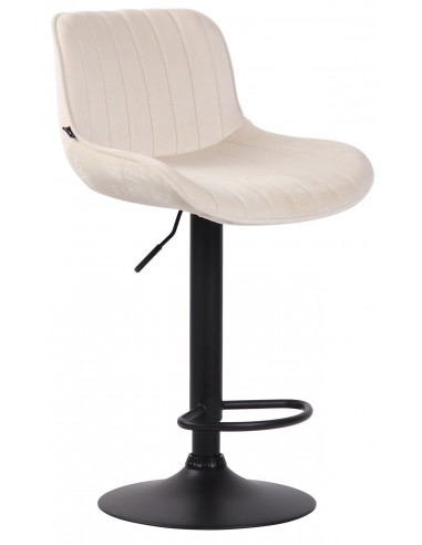 Barstol i metal og velour H86 - 108...