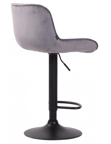 Barstol i metal og velour H86 - 108...