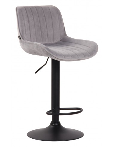 Barstol i metal og velour H86 - 108...