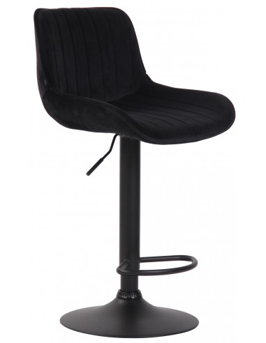 Barstol i metal og velour H86 - 108...