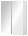 Spejlskab til badeværelset i MDF og glas 75 x 60 cm - Hvid