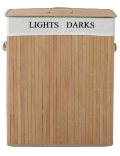 Vasketøjskurv i bambus og... 2