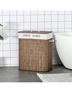 Vasketøjskurv i bambus og... 2