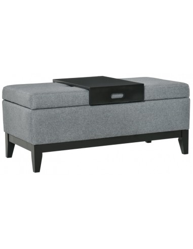 Bænk med opbevaring i polyester og...