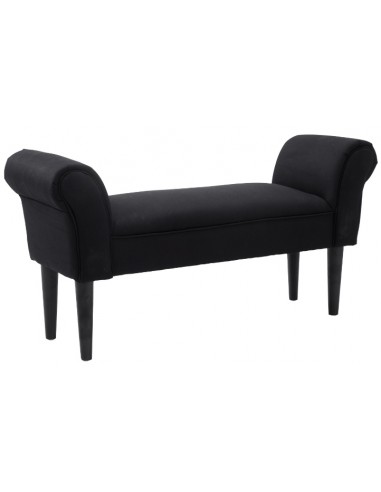 Bænk i polyester og træ 102 x 31 cm -...