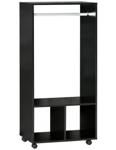 Garderobe med bøjlestang i...