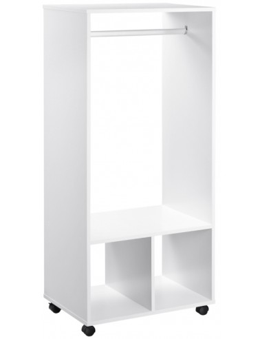 Garderobe med bøjlestang i melamin...